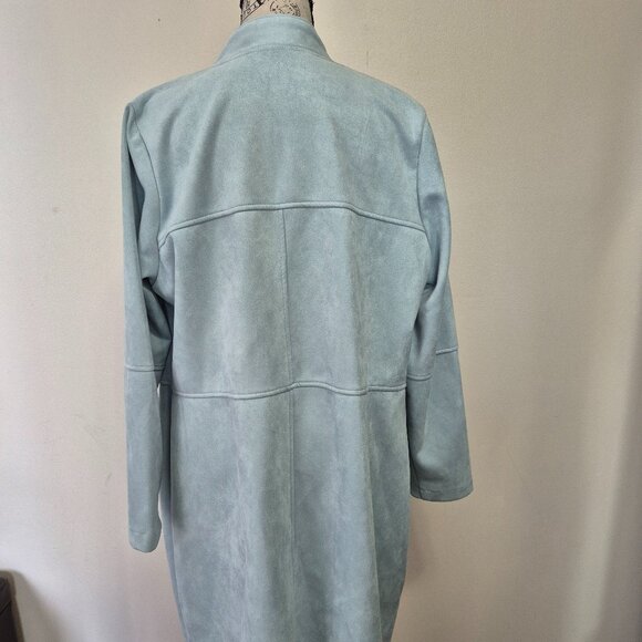 Faux Suede Car Coat - Picture 5 of 10